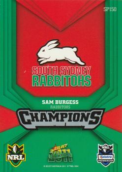 2011 NRL Champions - Silver Parallel #SP150 Sam Burgess Back